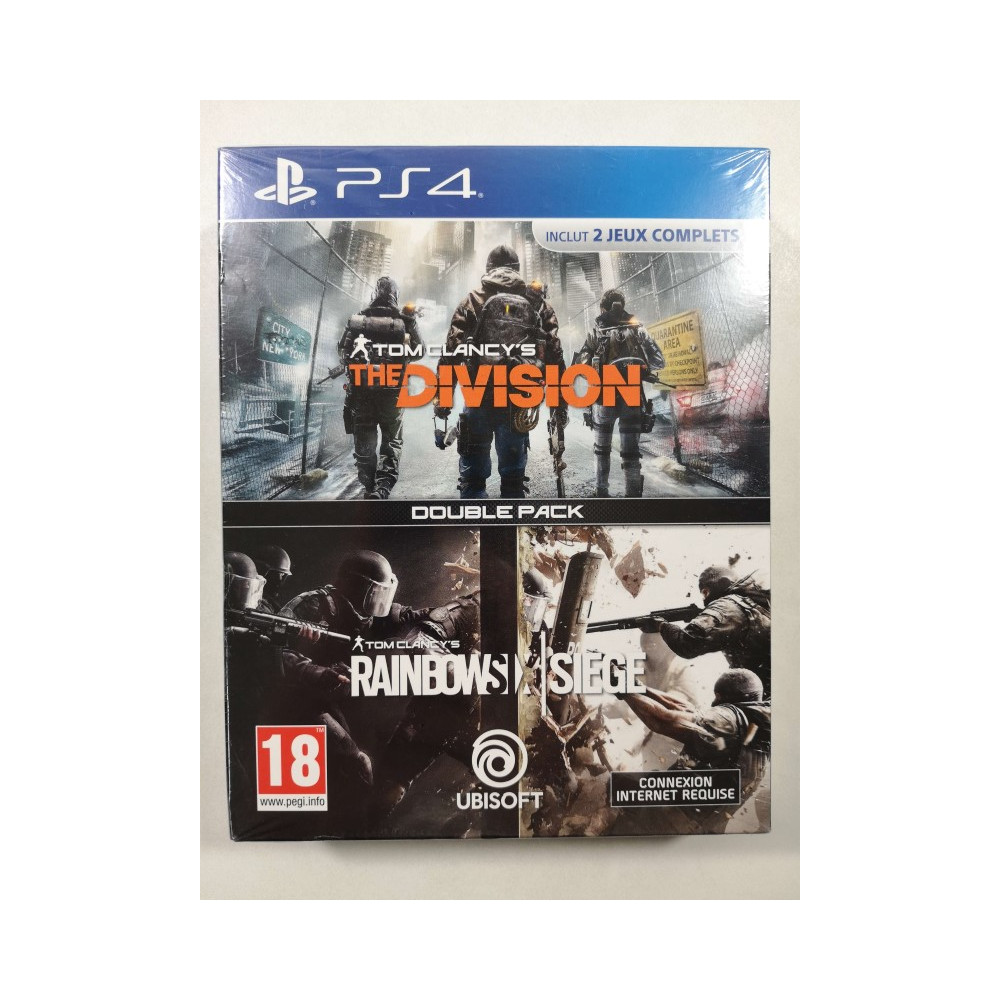 TOM S CLANCY THE DIVISION + TOM S CLANCY RAINBOW SIEGE PS4 FR NEW