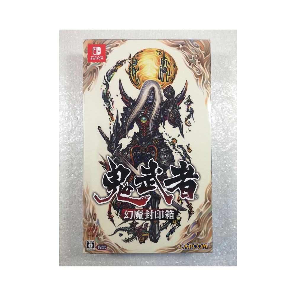ONIMUSHA WARLORDS - GENMA SEAL BOX - LIMITED EDITION - SWITCH JAPAN OCCASION (GAME IN ENGLISH/FR)